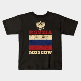 Flag of Russia Kids T-Shirt